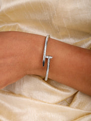 Silver Nail Charm Bracelet