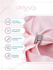 Crown Elegance Ring – Silver Edition