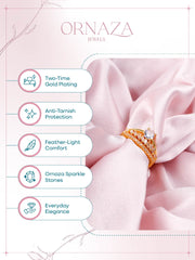 Crown Sparkle Solitaire Ring