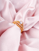 Crown Sparkle Solitaire Ring