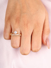 Crown Sparkle Solitaire Ring