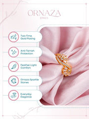 Radiant Crown Ring – Gold Edition