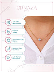 Classic Solitaire Necklace