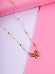 Golden Bow Necklace