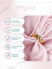 Bold Wave Statement Ring