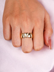 Bold Wave Statement Ring