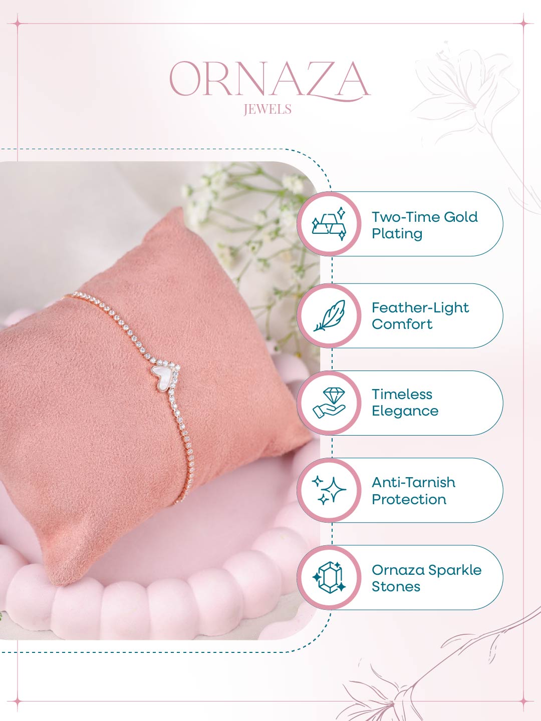 Heartline Sparkle Bracelet