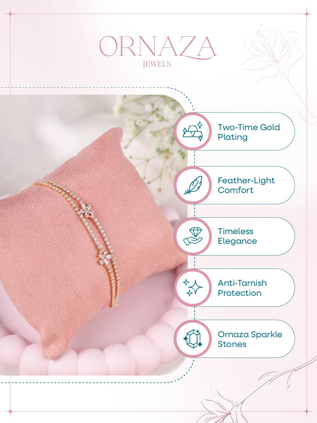 Twin Bloom Bracelet