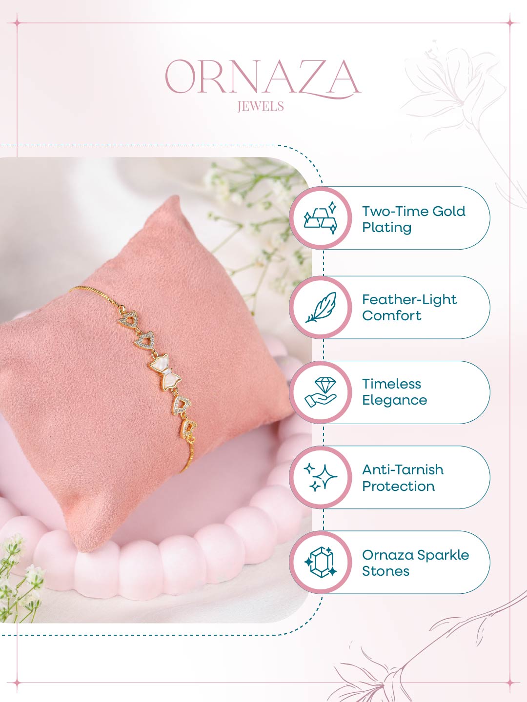 Heart Charm Bracelet