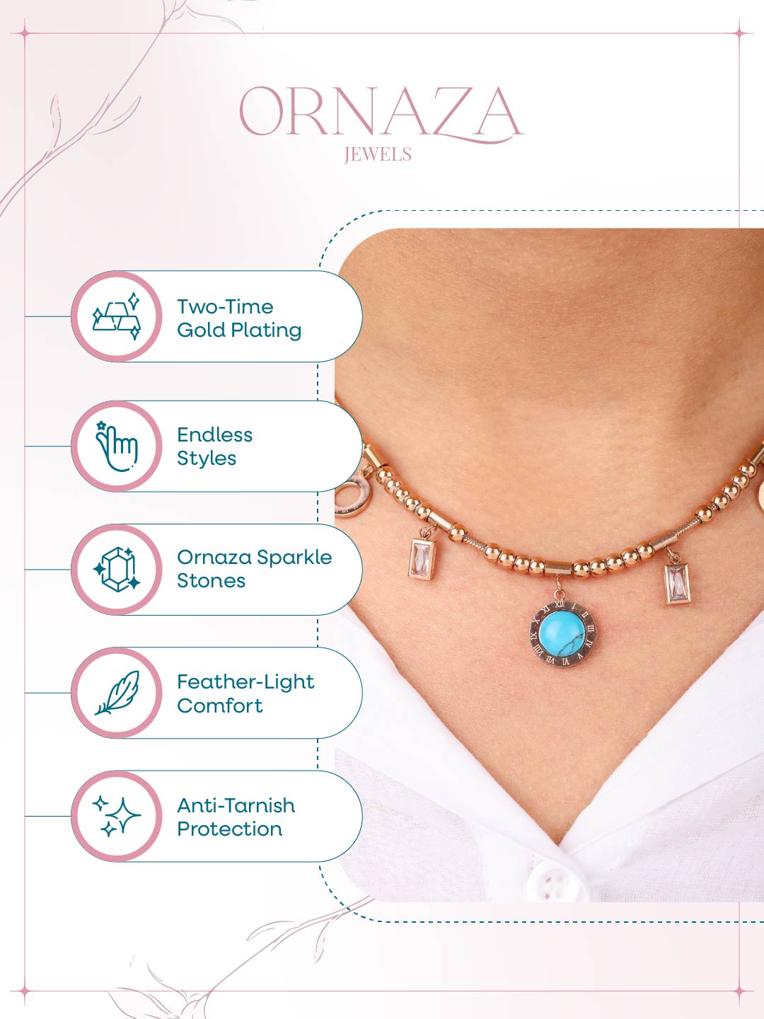 Roman Charm Choker Necklace