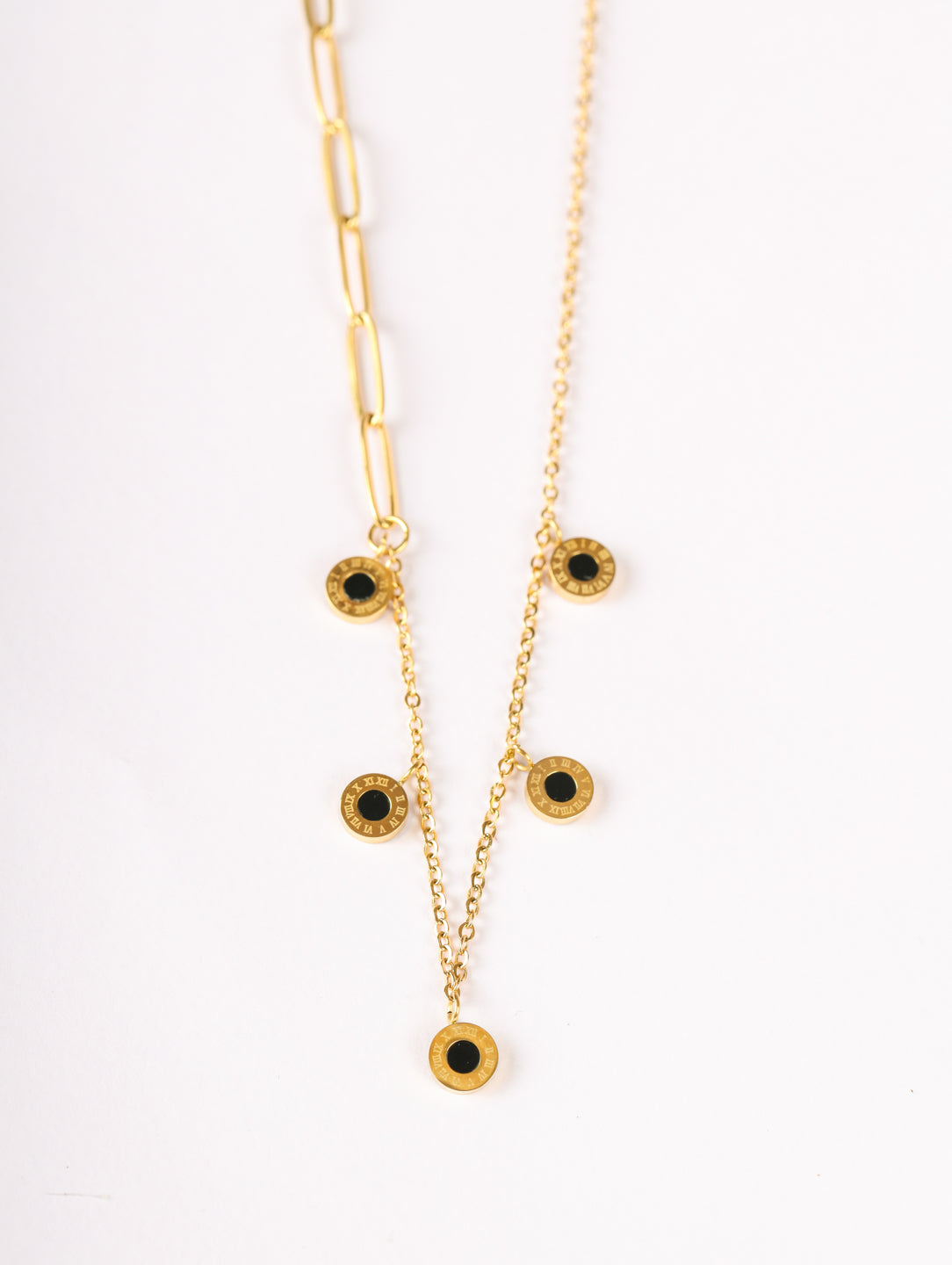 Dual Chain Charm Necklace
