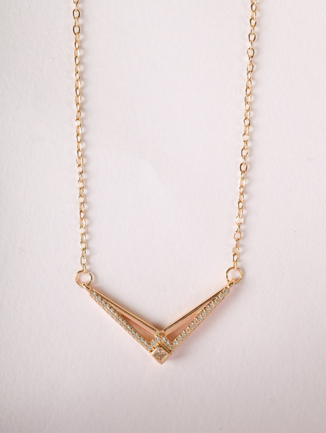 Crystal V Elegance Necklace
