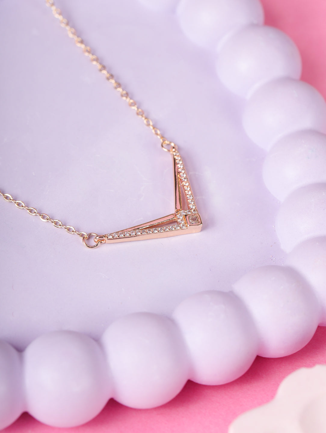 Crystal V Elegance Necklace