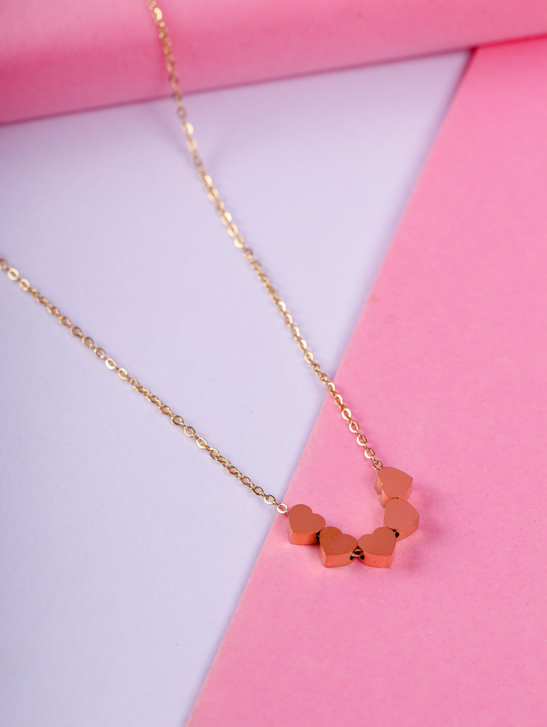 Golden Hearts Necklace