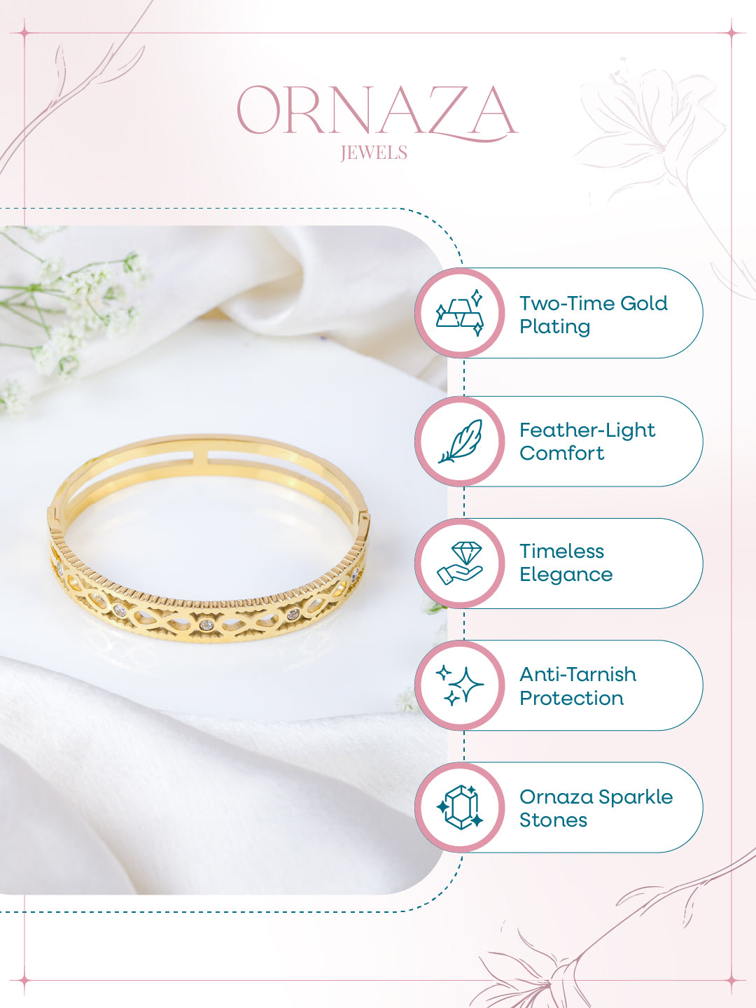 Elegant Cutwork Bracelet