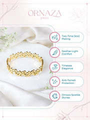 Floral Link Bracelet