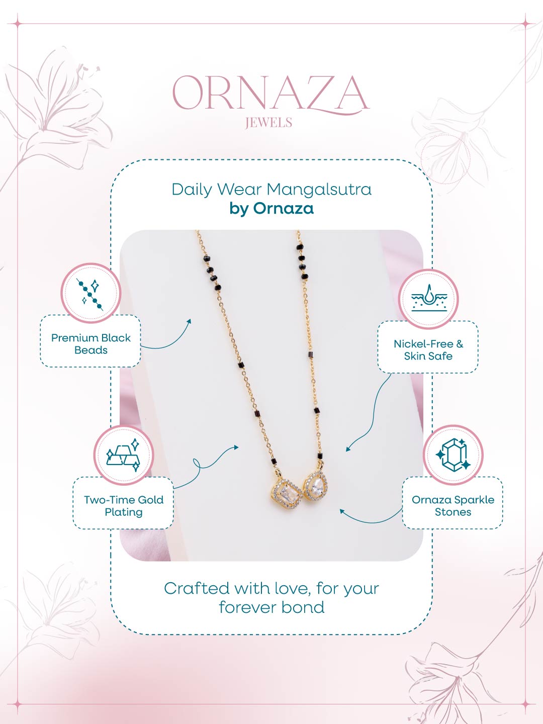 Twin Stone Mangalsutra