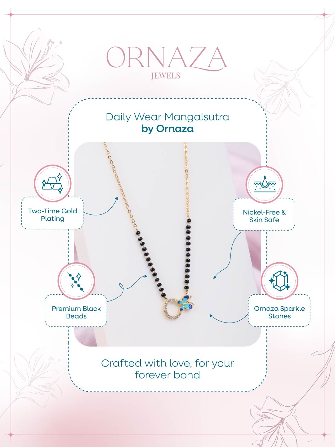 Butterfly Charm Mangalsutra