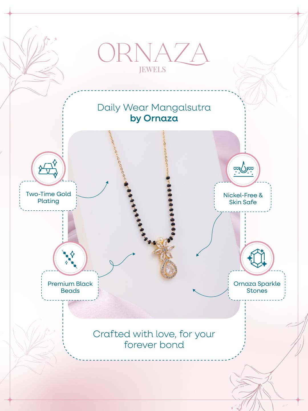 Floral Elegance Mangalsutra