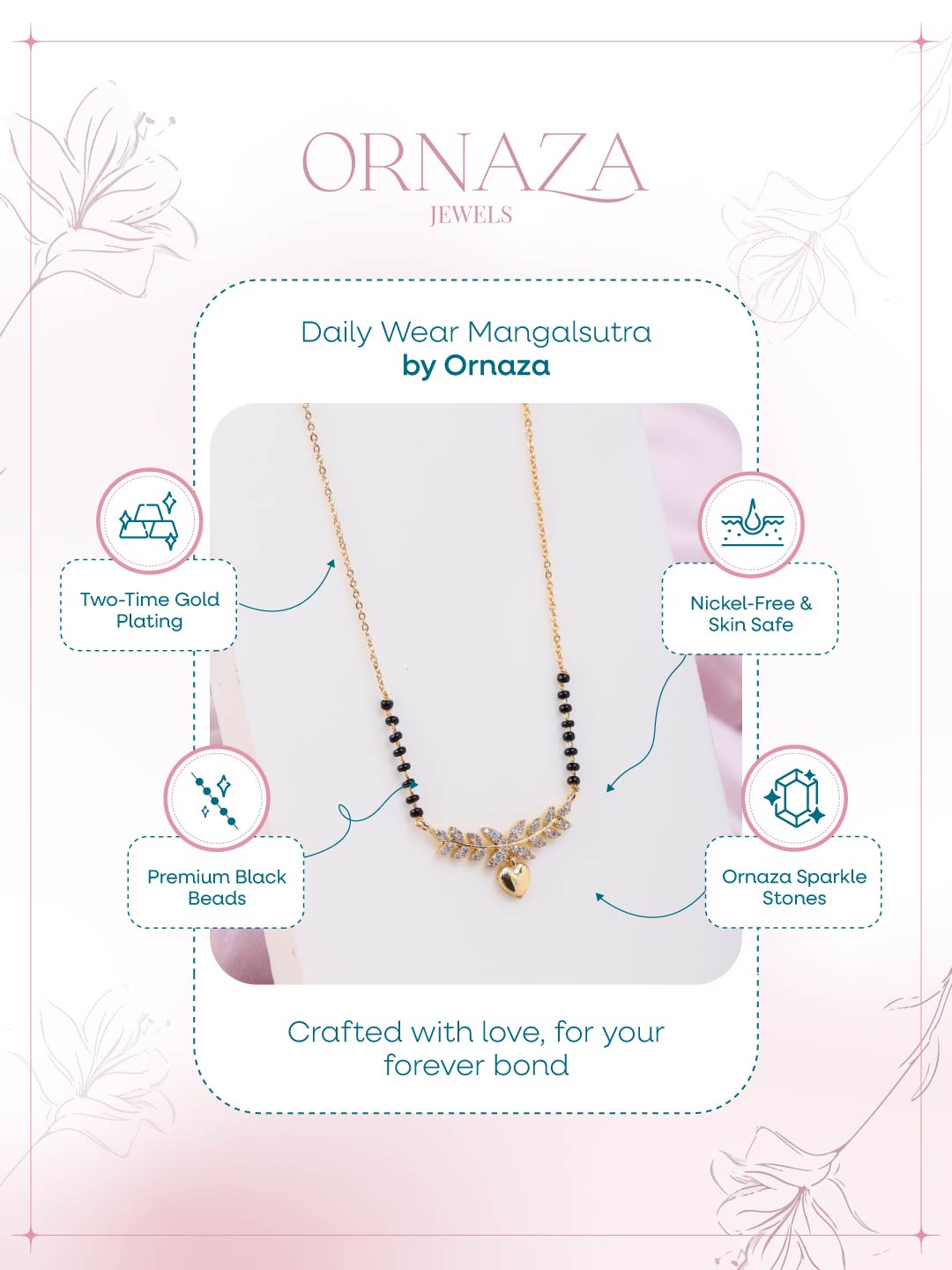 Golden Heart Mangalsutra