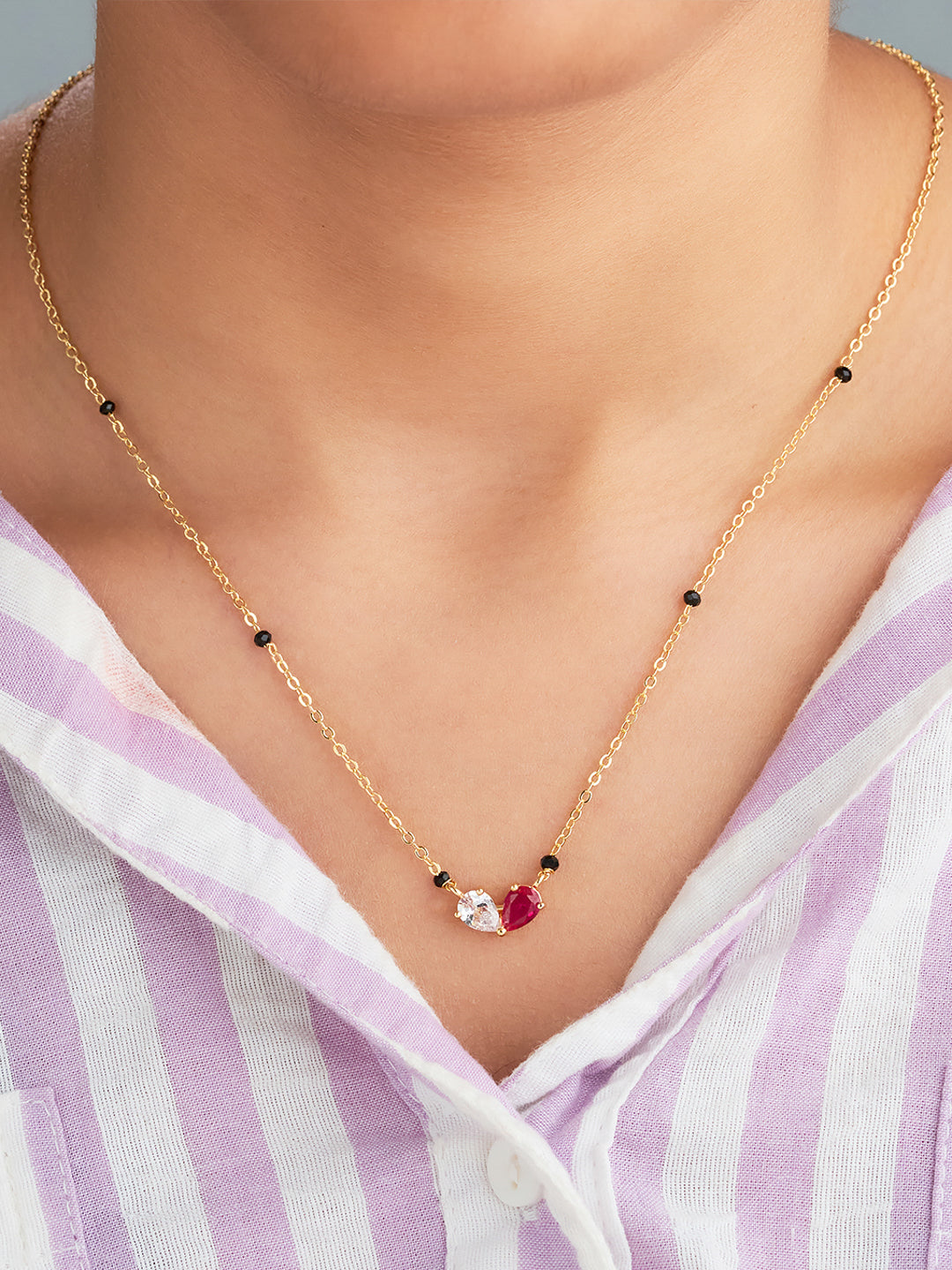 Dual Heart Spark Mangalsutra