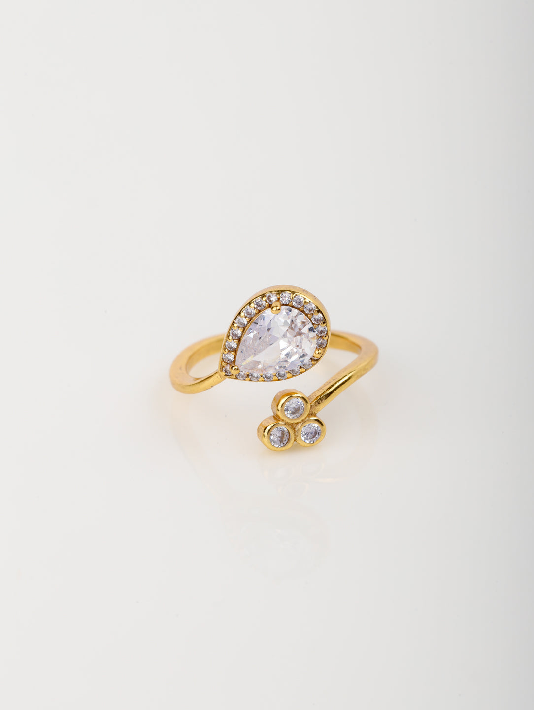 Pear Drop Radiance Ring