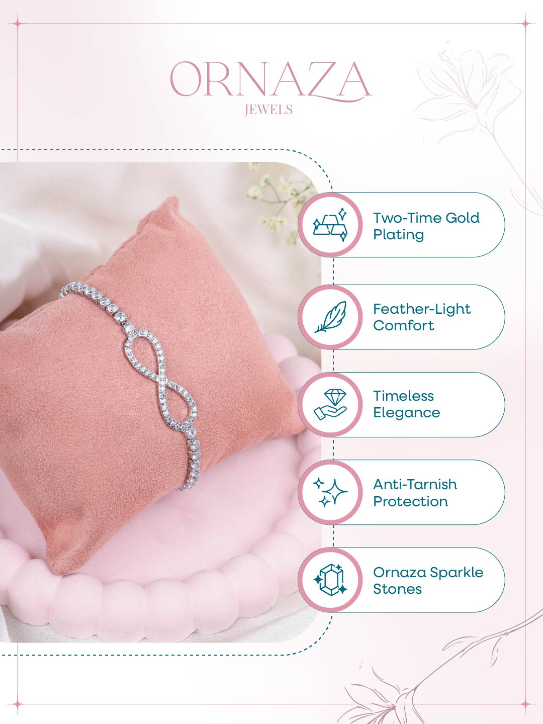 Silver Infinity Bracelet