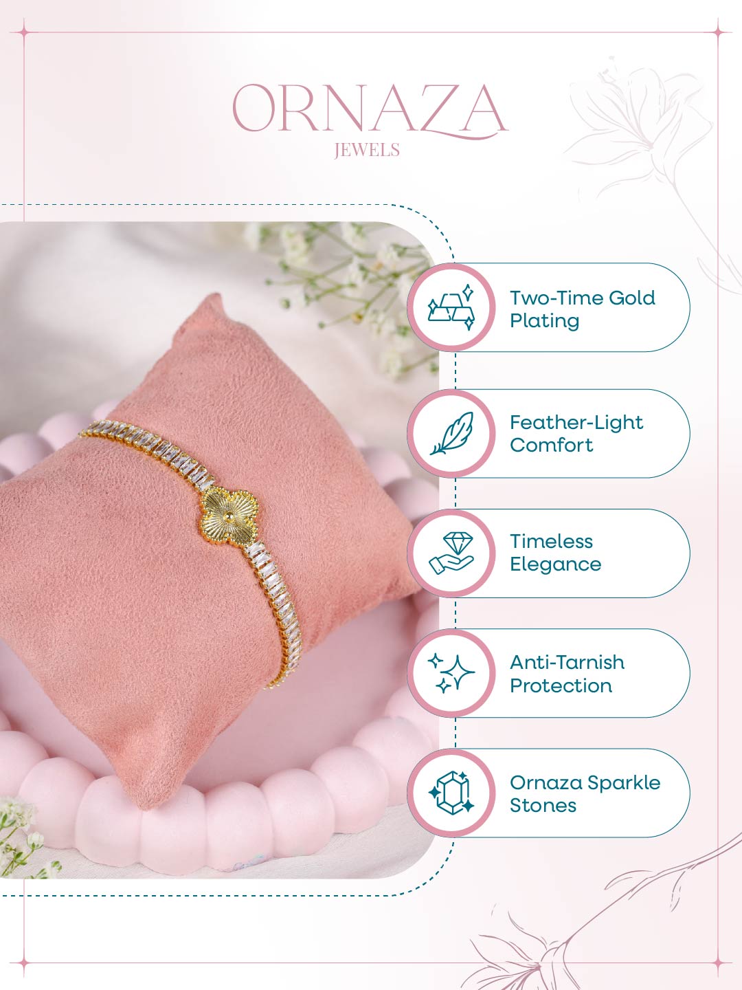 Golden Bloom Luxe Bracelet