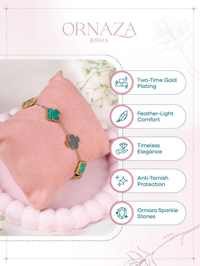 Reversible Clover Charm Bracelet