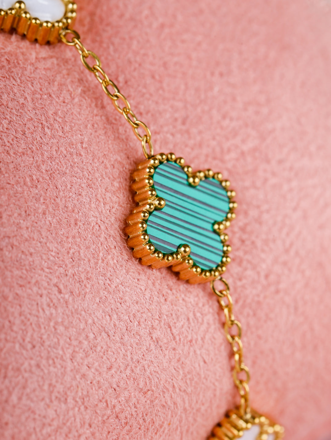 Reversible Clover Charm Bracelet
