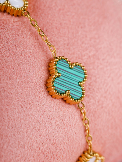 Reversible Clover Charm Bracelet