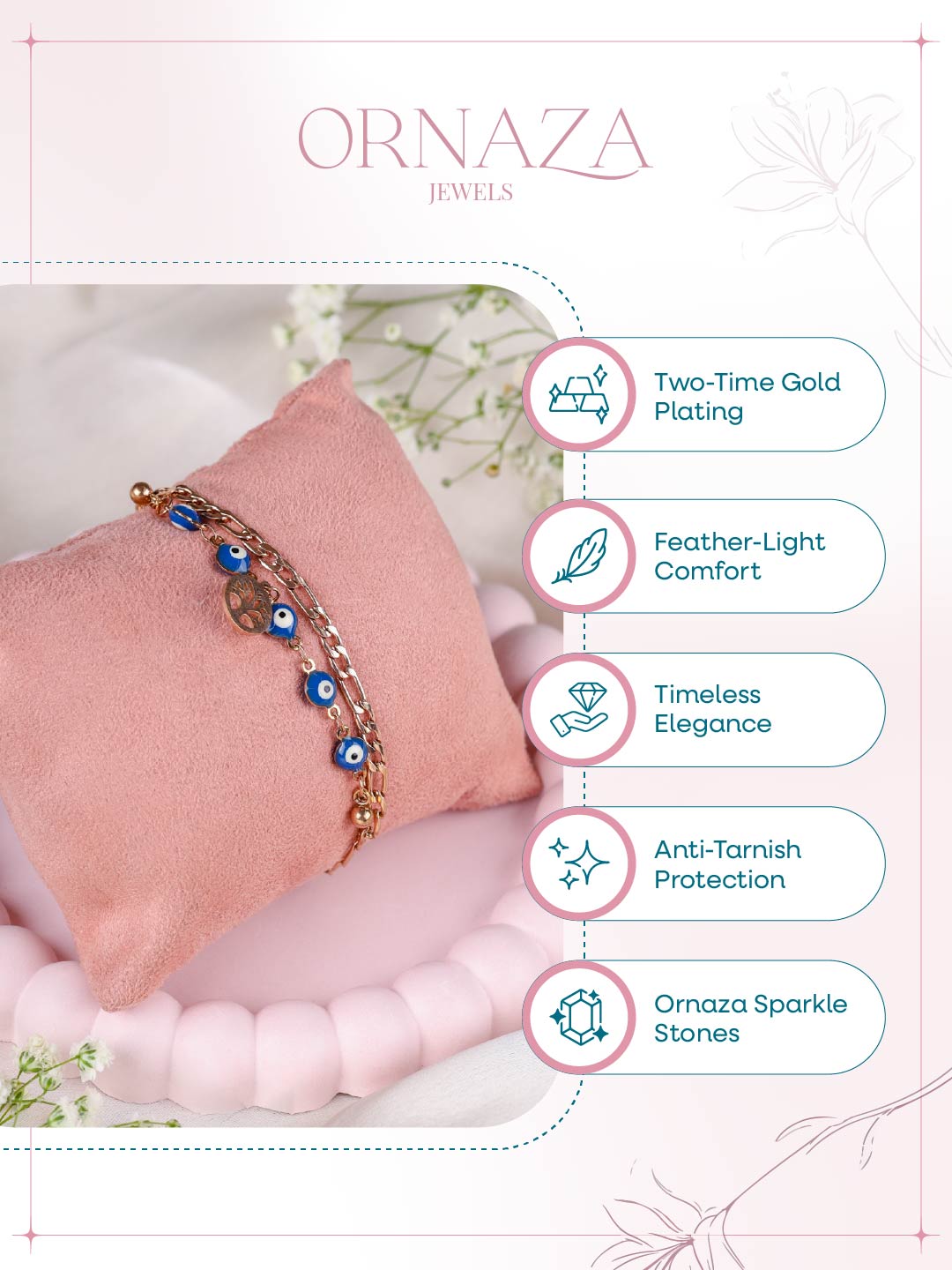 Evil Eye Charm Bracelet