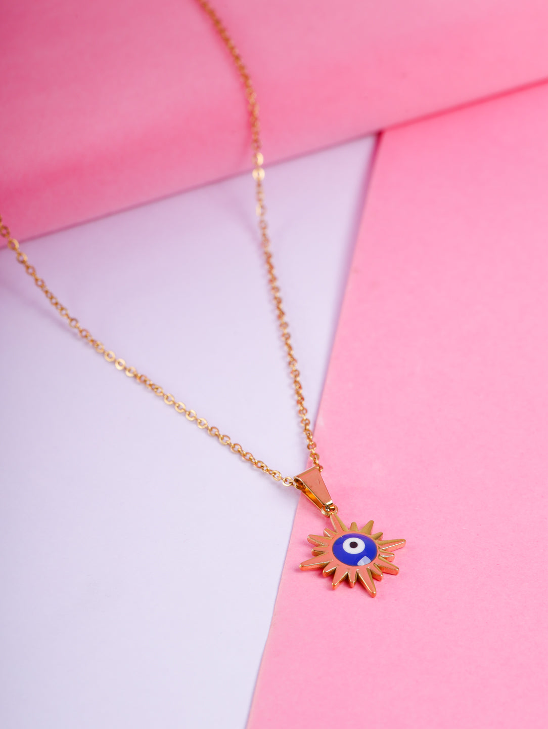 Sunburst Evil Eye Necklace