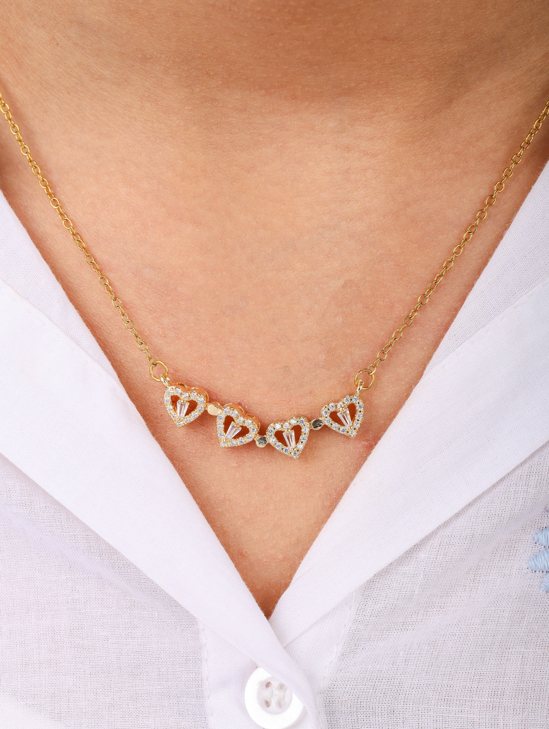Gold Clover Necklace