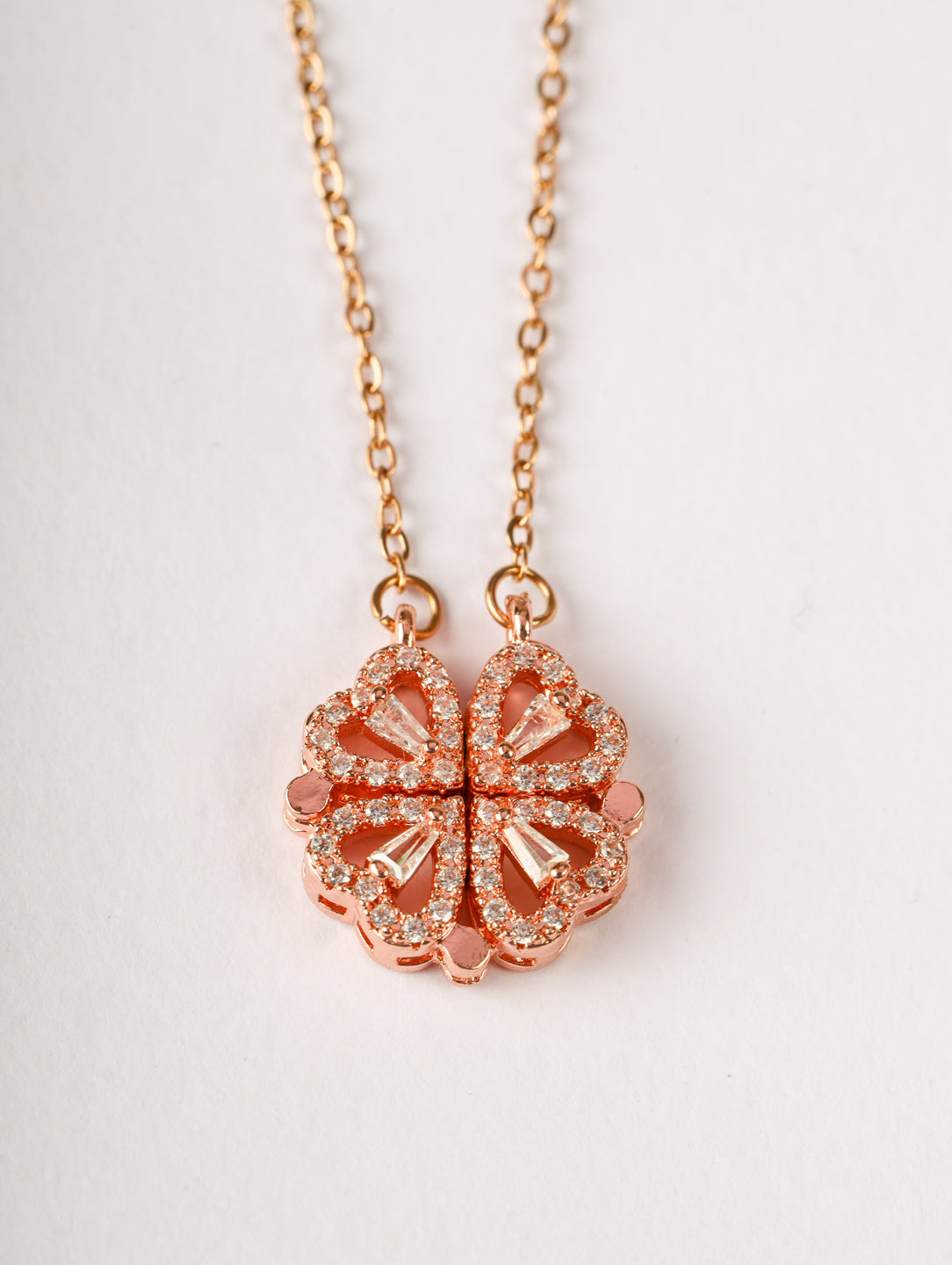 Rose Gold Clover Necklace