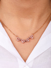 Rose Gold Clover Necklace