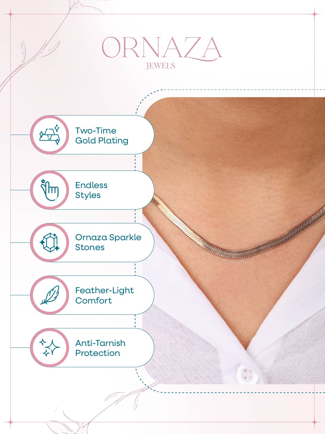 Rose Gold Choker Necklace