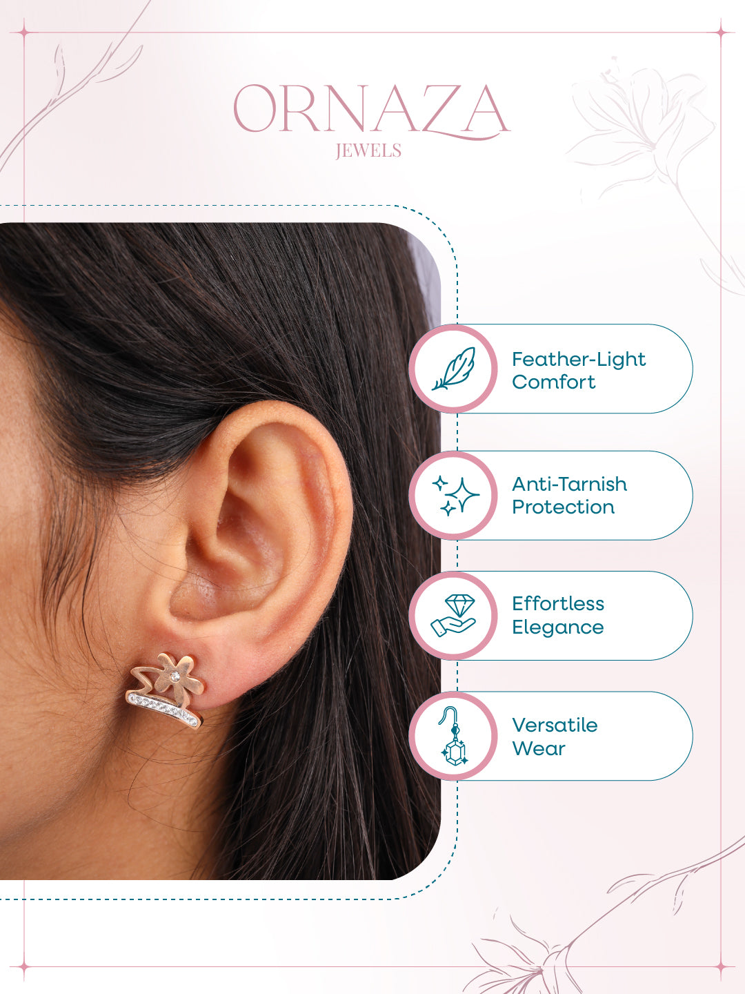 Floral Spark Earrings