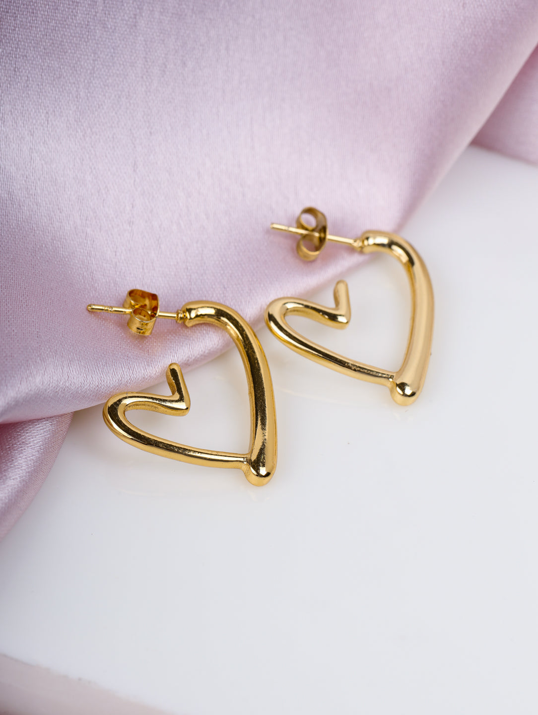 Twisted Gold Hoops