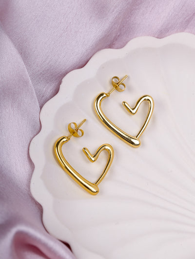 Twisted Gold Hoops