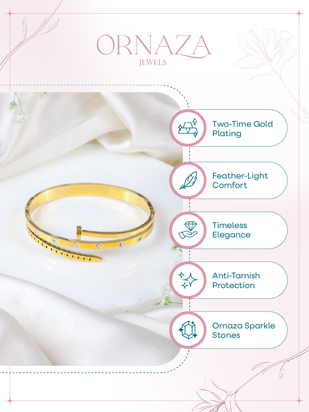 Studded Nail Bracelet