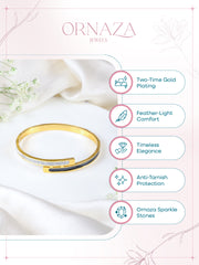 Dual Tone Nail Bracelet