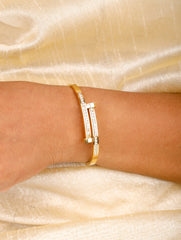 Dual Row Stone Bracelet