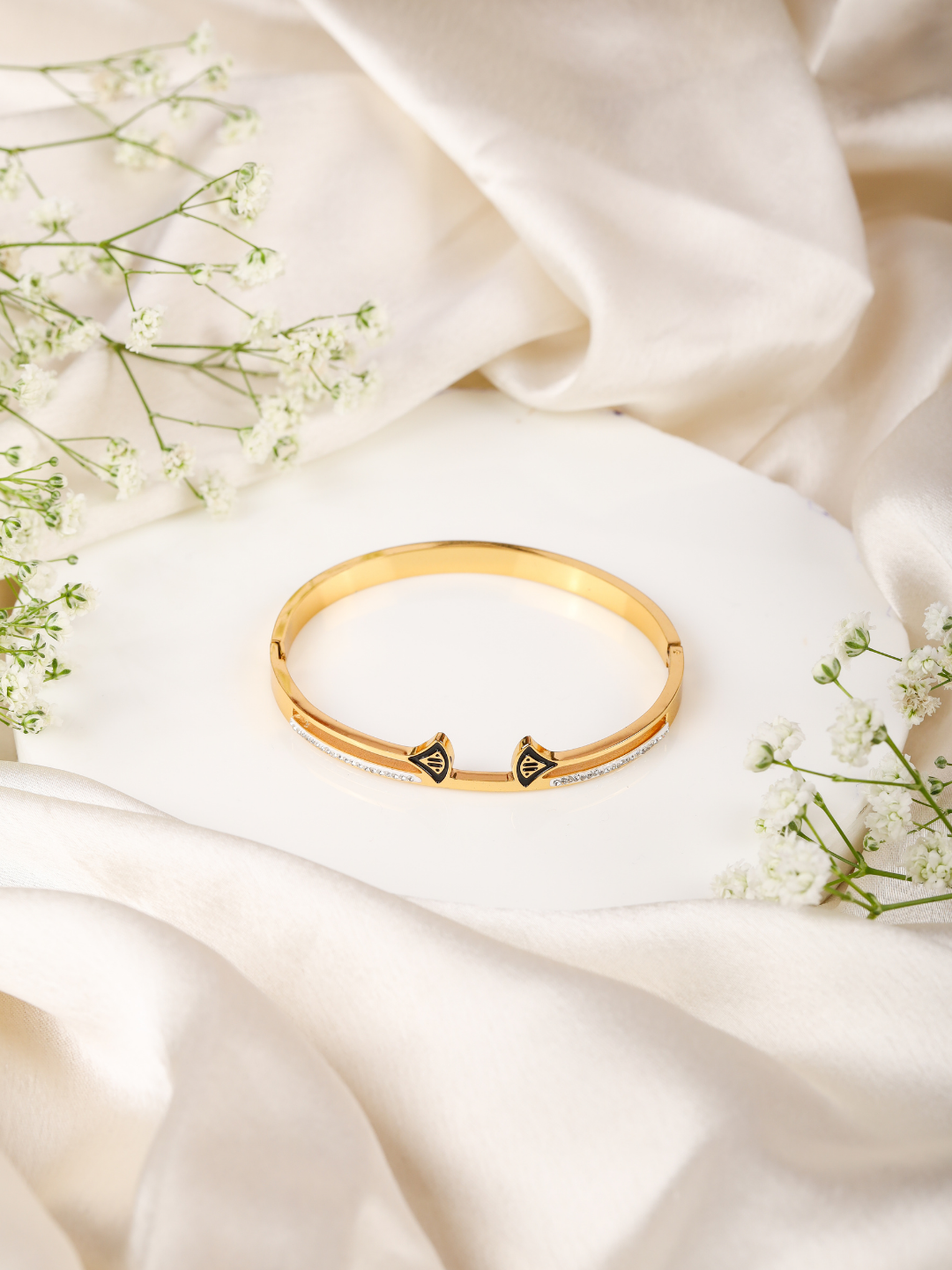 Gold CZ Line Bracelet