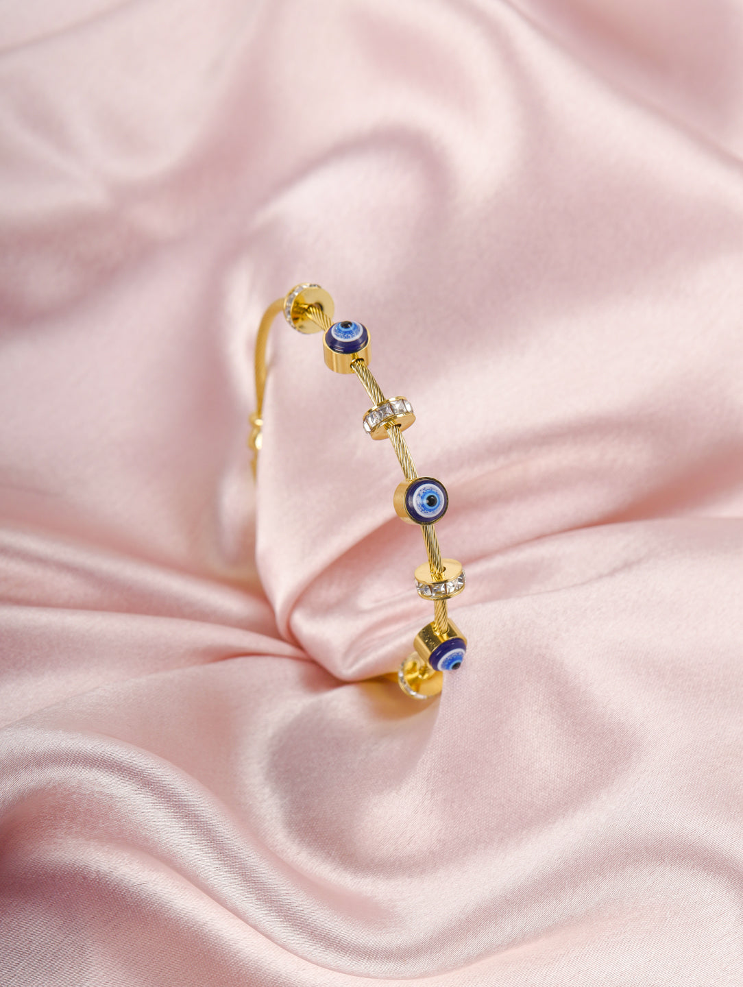 Evil Eye Cable Bracelet