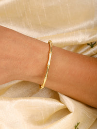 Golden Bamboo Cuff Bracelet