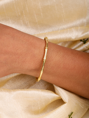 Golden Bamboo Cuff Bracelet