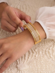 Golden Maze Stripe Bracelet