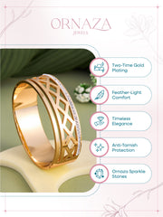 Golden Lattice Shine Bracelet