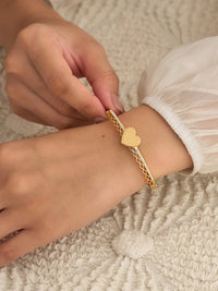 Golden Heart Grace Bracelet